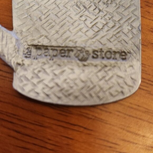 The Paper Store Gingerbread Man in Mug & Candy Metal Christmas Ornament - Picture 3 of 3